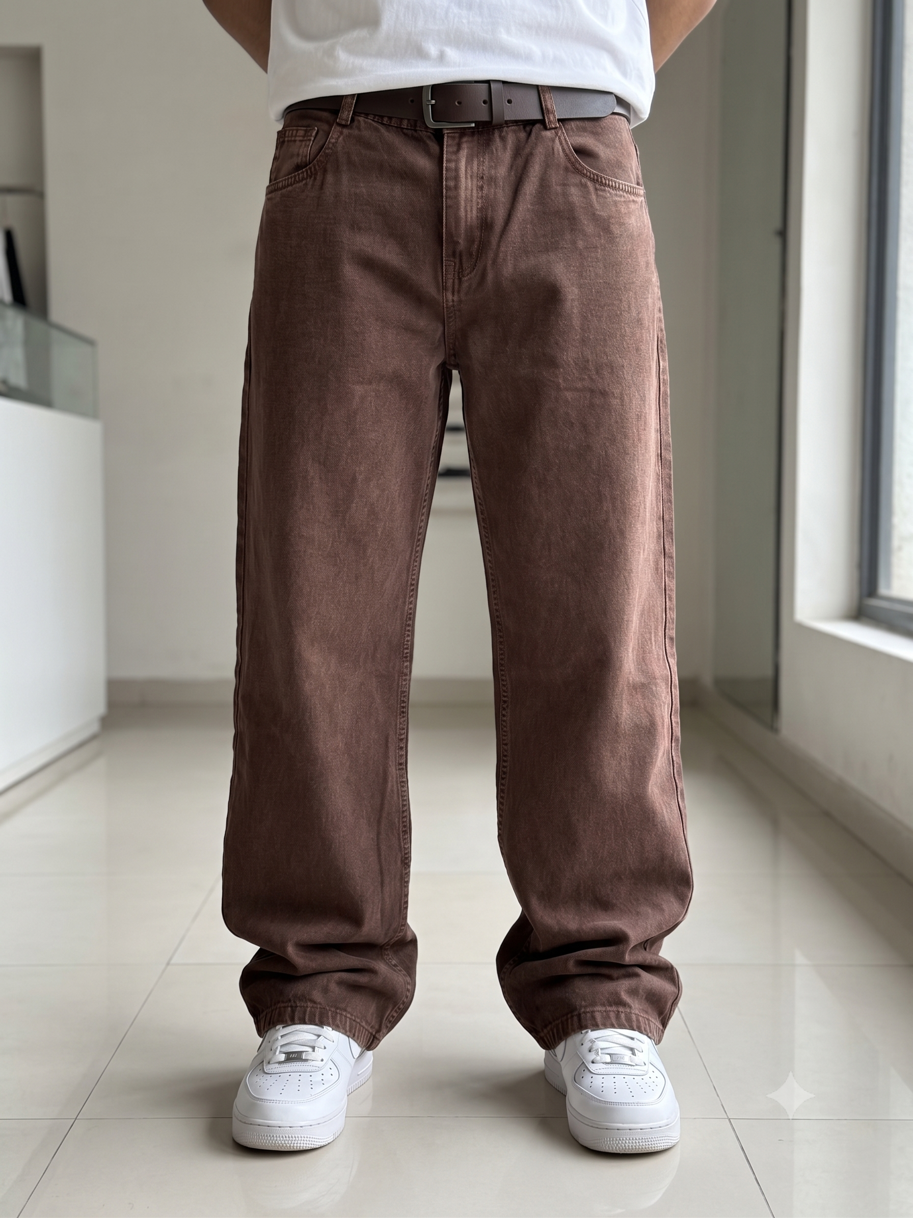 Men's Black Baggy Fit Denim Jeans | Oversized Wide Leg Casual Streetwear Jeans (Copy)
