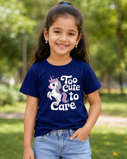 Kids Unicorn Printed Cotton T-Shirt for Boys & Girls | Half Sleeve Graphic Tee