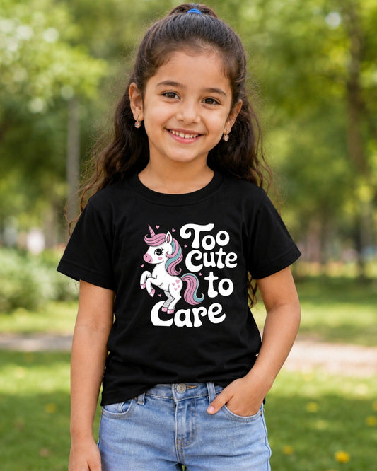 Kids Unicorn Printed Cotton T-Shirt for Boys & Girls | Half Sleeve Graphic Tee