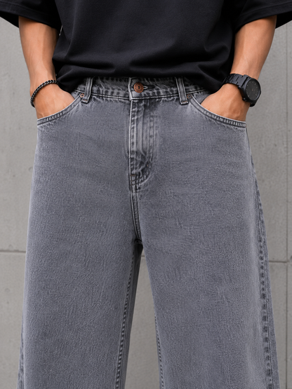 Men's Baggy Fit Jeans | Loose Fit Casual Denim Trousers | Stylish Streetwear Pants