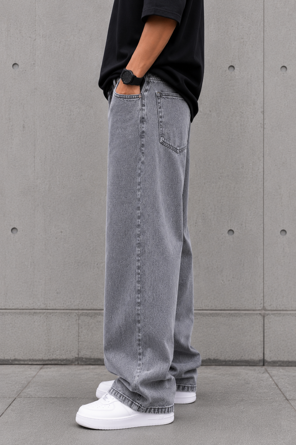 Men's Baggy Fit Jeans | Loose Fit Casual Denim Trousers | Stylish Streetwear Pants