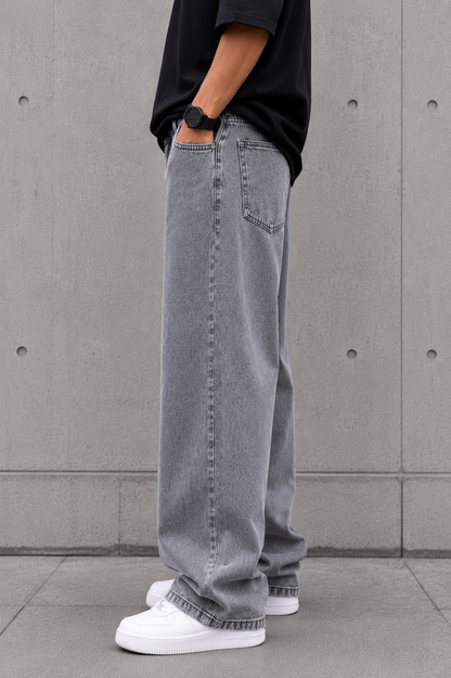 Men's Baggy Fit Jeans | Loose Fit Casual Denim Trousers | Stylish Streetwear Pants