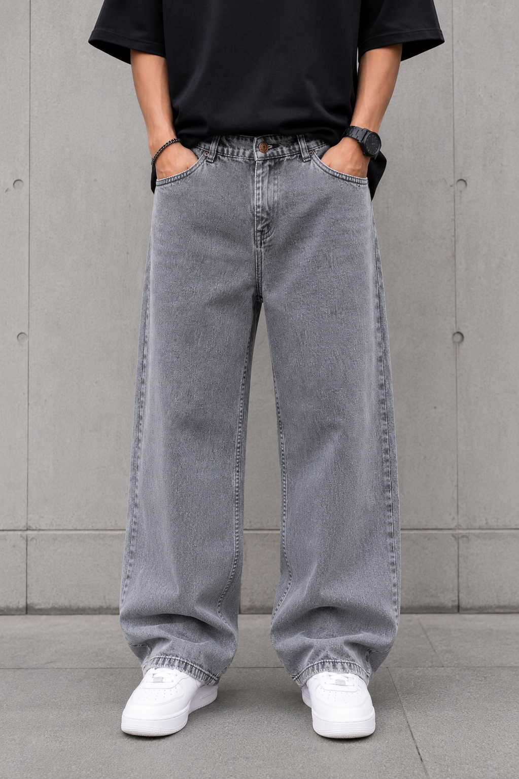 Men's Baggy Fit Jeans | Loose Fit Casual Denim Trousers | Stylish Streetwear Pants
