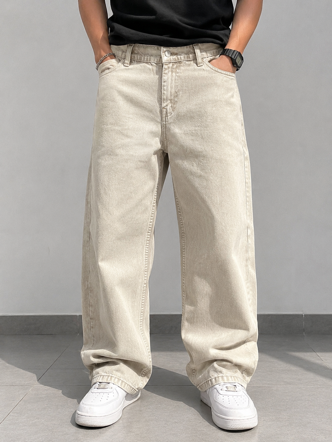 Men's Baggy Fit Jeans | Loose Fit Casual Denim Trousers | Stylish Streetwear Pants