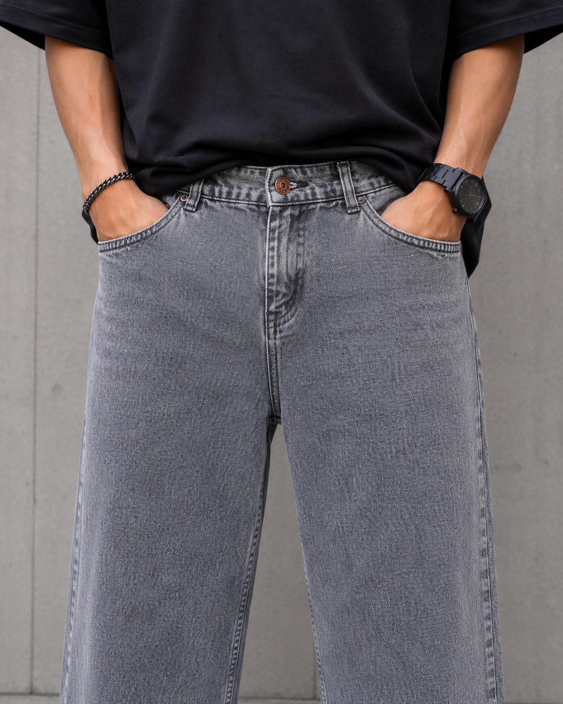 Men's Baggy Fit Jeans | Loose Fit Casual Denim Trousers | Stylish Streetwear Pants