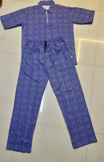 Young Trends Men’s  Co-ord Set with baggy Track Pants | Mens 100% cotton Cordset