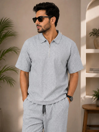Young Trends Men’s  Co-ord Set with baggy Track Pants | Mens 100% cotton Cordset