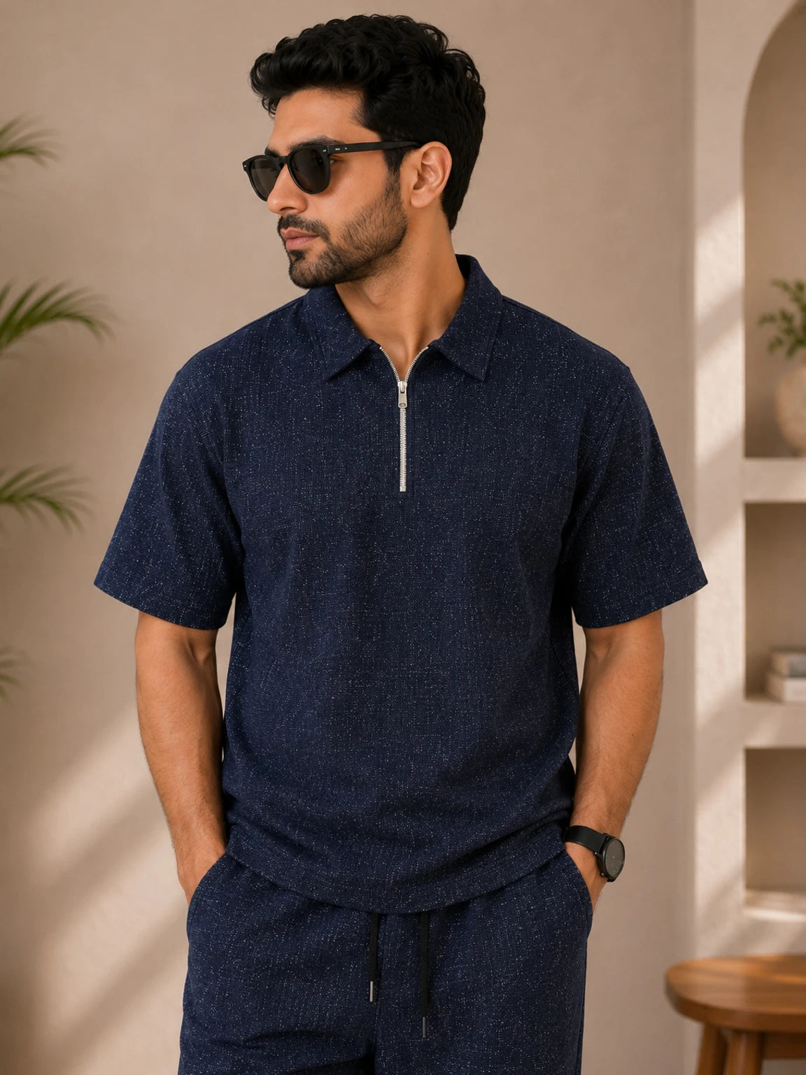 Young Trends Men’s  Co-ord Set with baggy Track Pants | Mens 100% cotton Cordset