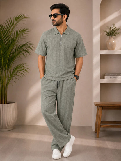 Young Trends Men’s  Co-ord Set with baggy Track Pants | Mens 100% cotton Cordset