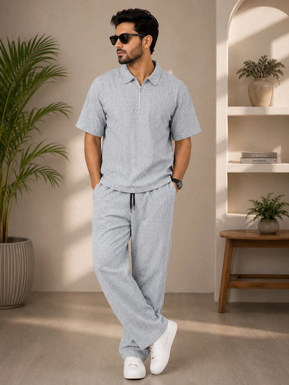 Young Trends Men’s  Co-ord Set with baggy Track Pants | Mens 100% cotton Cordset